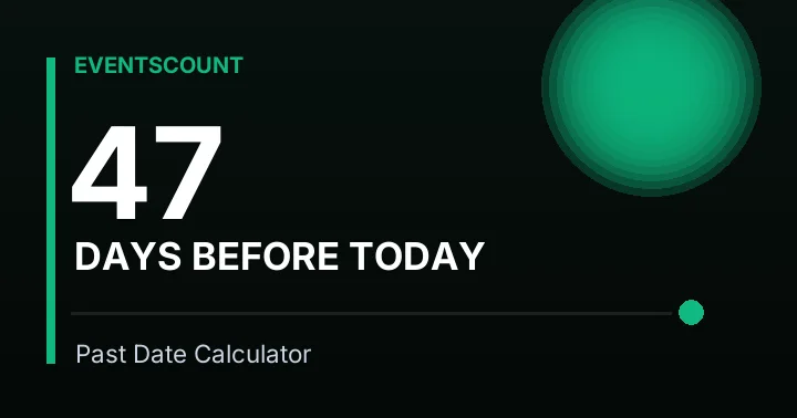 47 Days Before Today