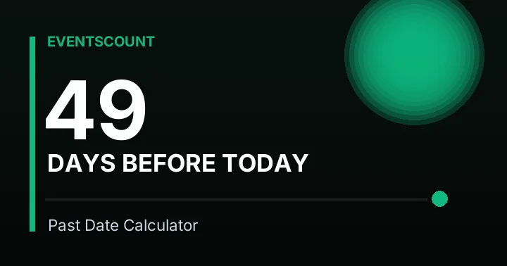 49 Days Before Today
