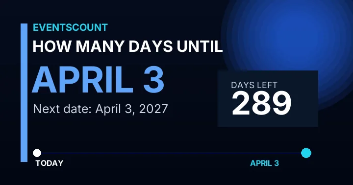 How Many Days Until April 3?