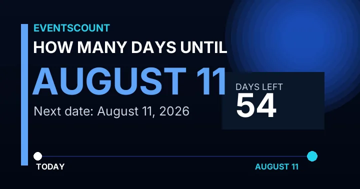 How Many Days Until August 11?