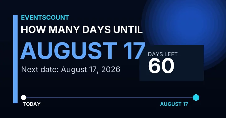 How Many Days Until August 17?