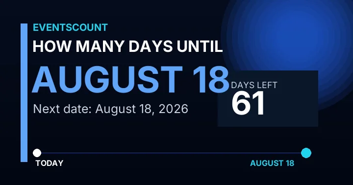 How Many Days Until August 18?