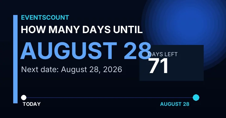 How Many Days Until August 28?