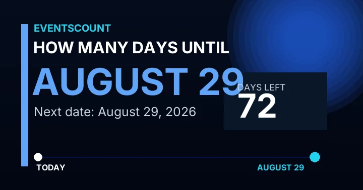 How Many Days Until August 29?