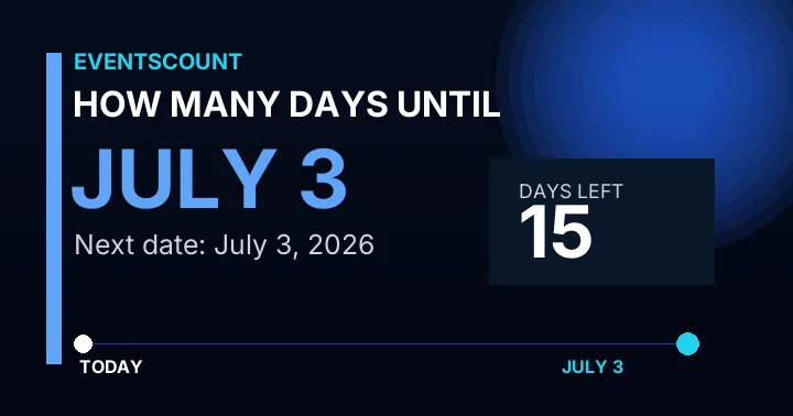How Many Days Until July 3?