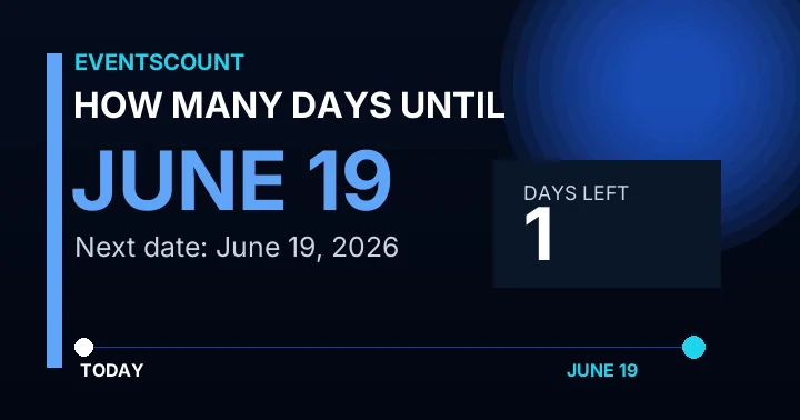 How Many Days Until June 19?