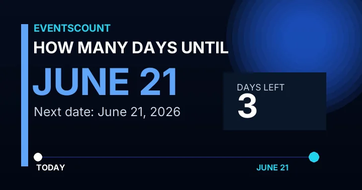 How Many Days Until June 21?