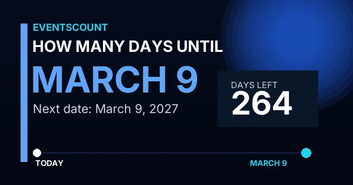 How Many Days Until March 9?