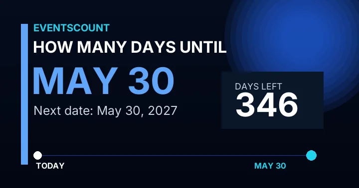 How Many Days Until May 30?