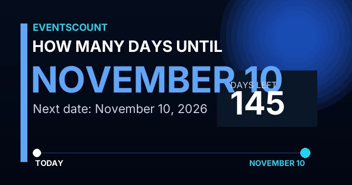How Many Days Until November 10?