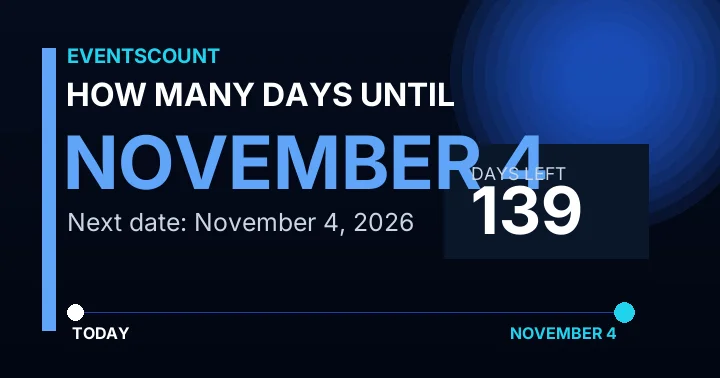 How Many Days Until November 4?