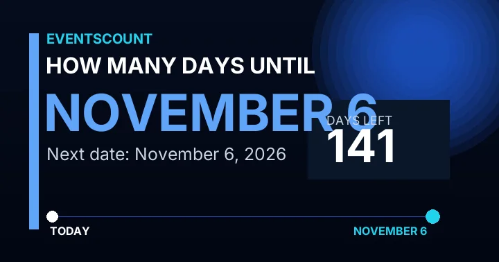 How Many Days Until November 6?