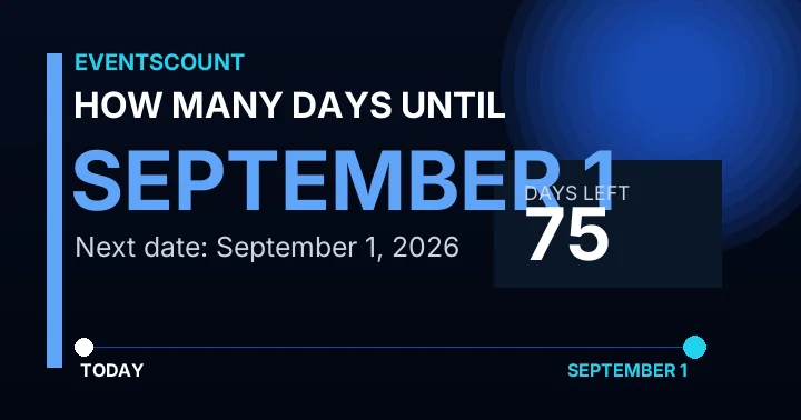 How Many Days Until September 1?