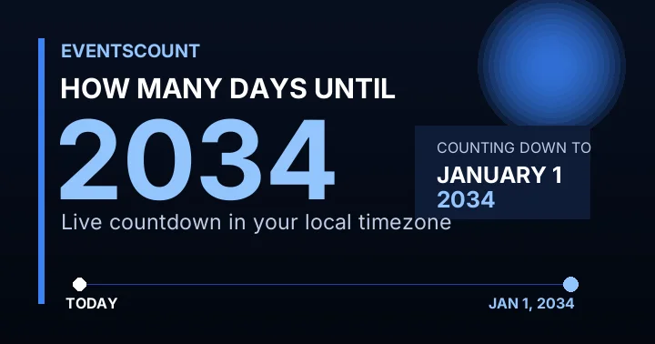 How Many Days Until 2034?