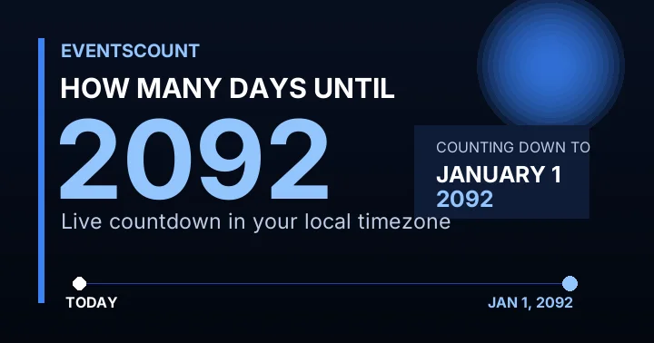 How Many Days Until 2092?
