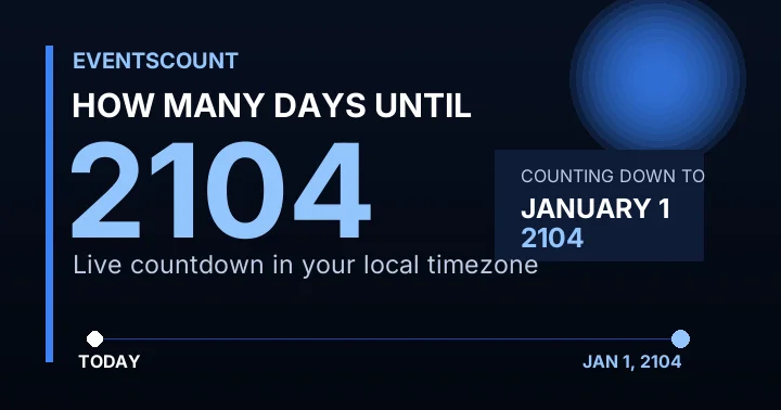 How Many Days Until 2104?
