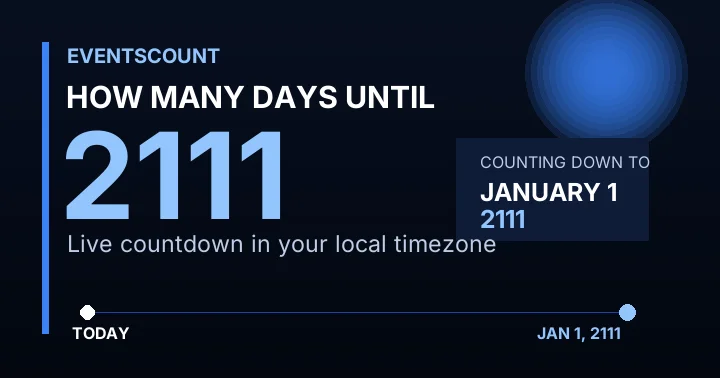 How Many Days Until 2111?