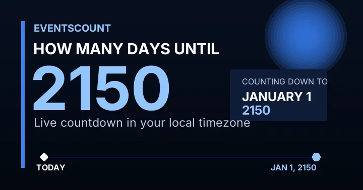 How Many Days Until 2150?
