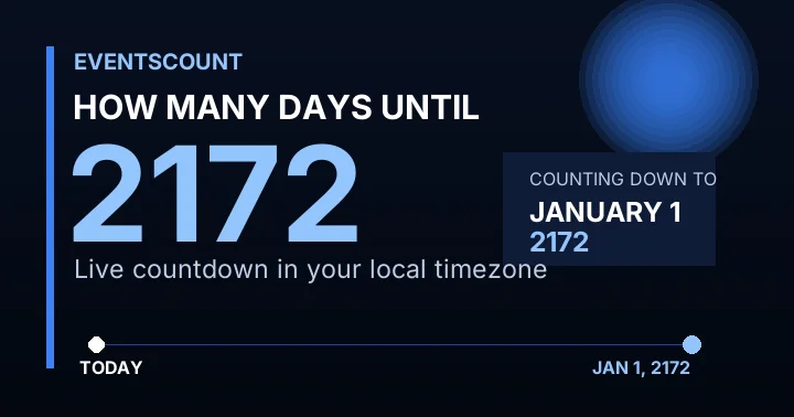 How Many Days Until 2172?