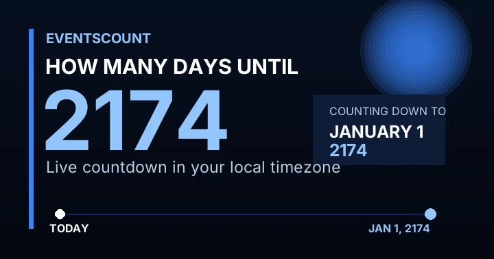 How Many Days Until 2174?