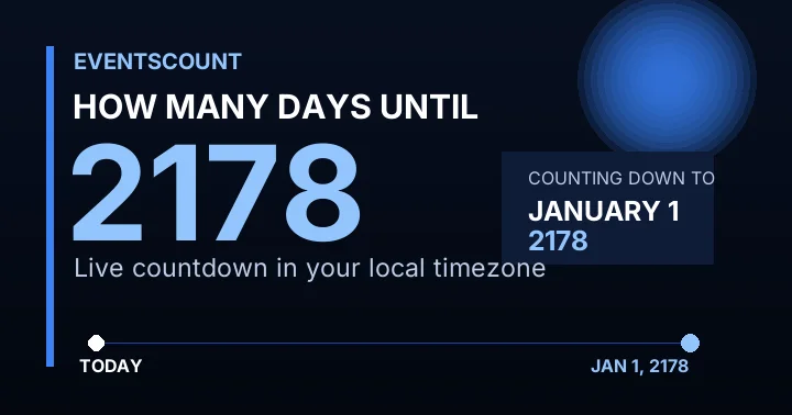 How Many Days Until 2178?