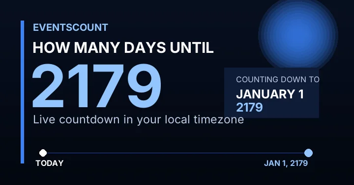 How Many Days Until 2179?