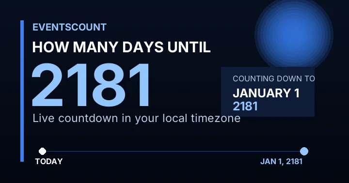 How Many Days Until 2181?