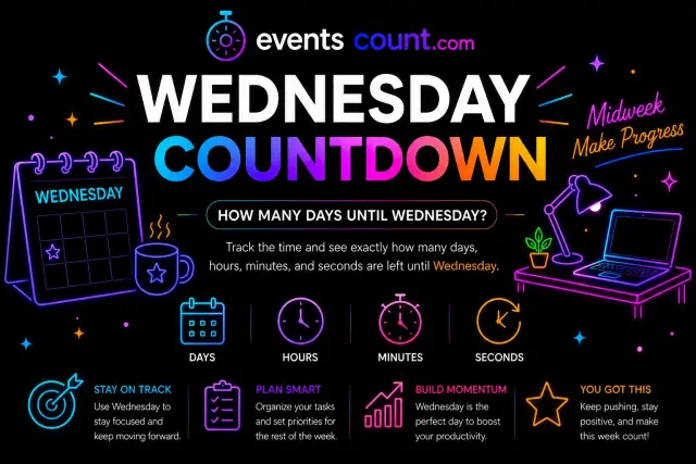 Wednesday Countdown - How many days until Wednesday