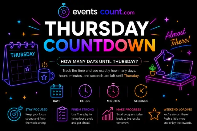 Thursday Countdown - How many days until Thursday