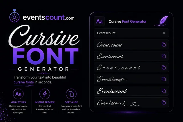 Cursive Font Generator