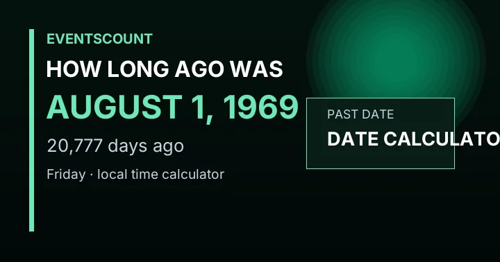 How Long Ago Was August 1, 1969?