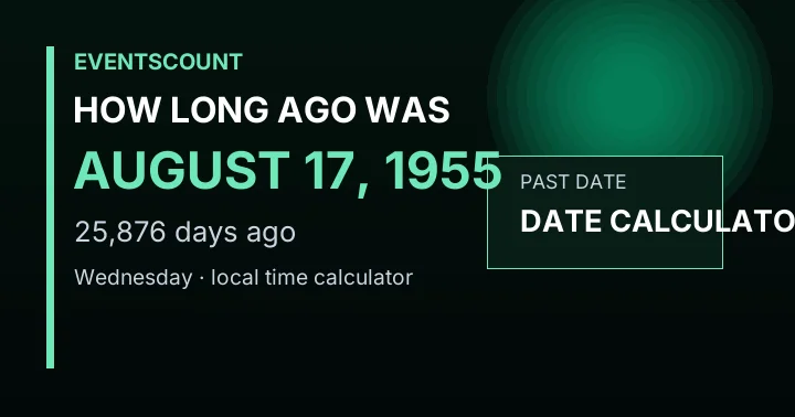 How Long Ago Was August 17, 1955?