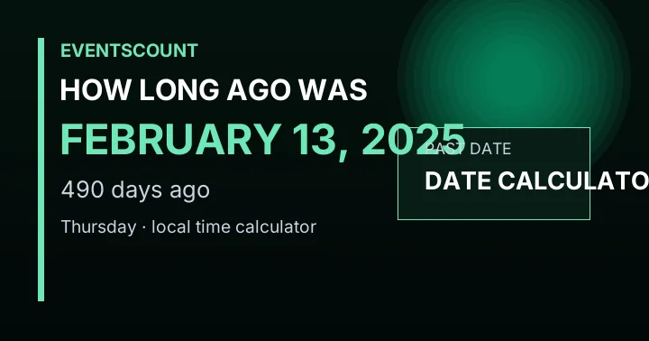 How Long Ago Was February 13, 2025?
