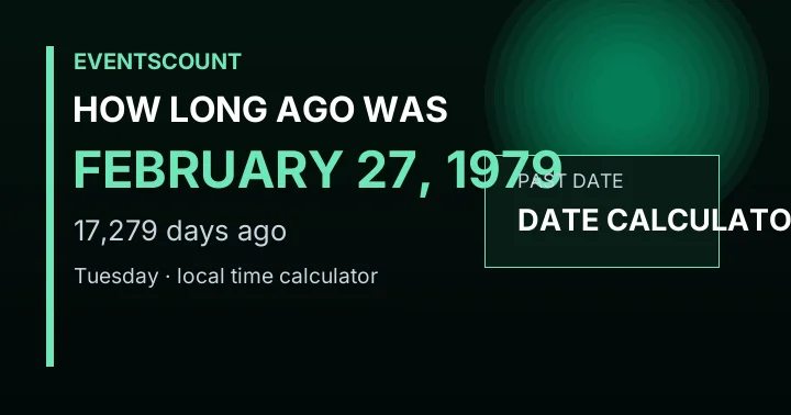 How Long Ago Was February 27, 1979?