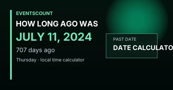 How Long Ago Was July 11, 2024?
