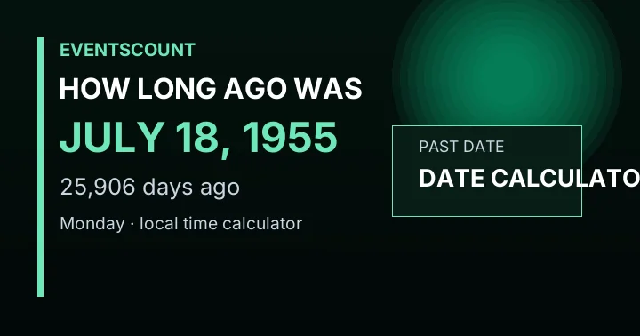 How Long Ago Was July 18, 1955?