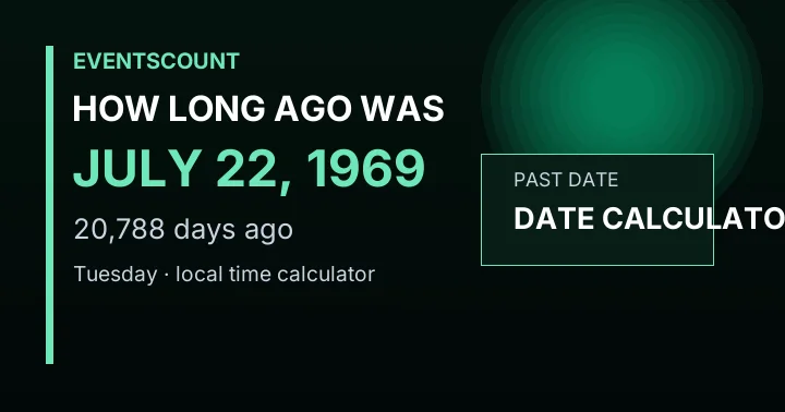 How Long Ago Was July 22, 1969?