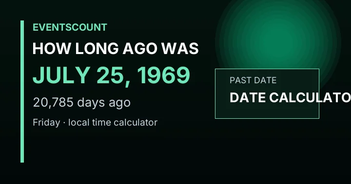 How Long Ago Was July 25, 1969?