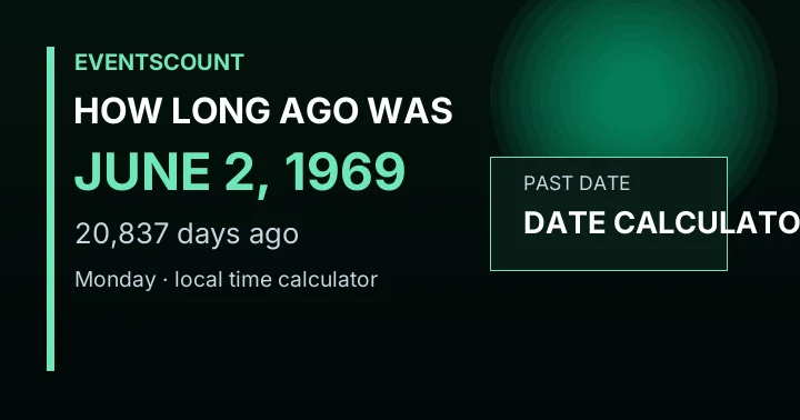 How Long Ago Was June 2, 1969?