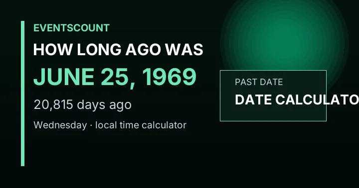 How Long Ago Was June 25, 1969?