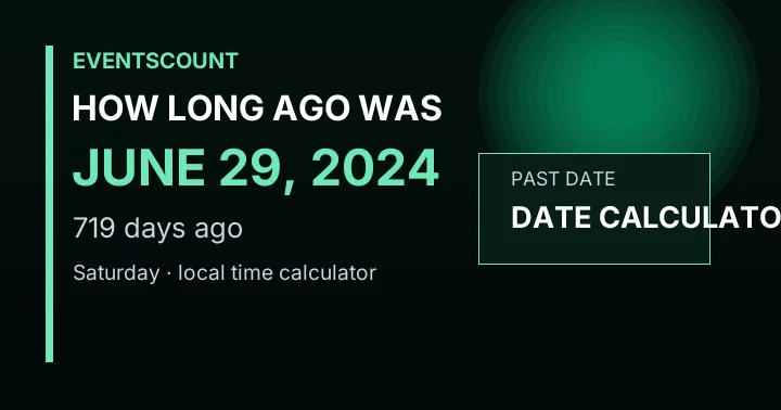 How Long Ago Was June 29, 2024?