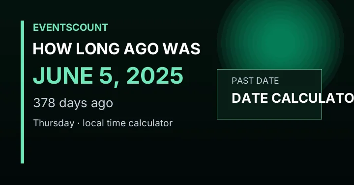 How Long Ago Was June 5, 2025?