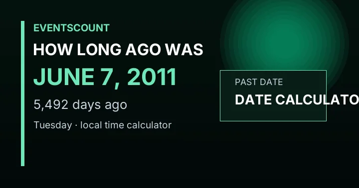 How Long Ago Was June 7, 2011?
