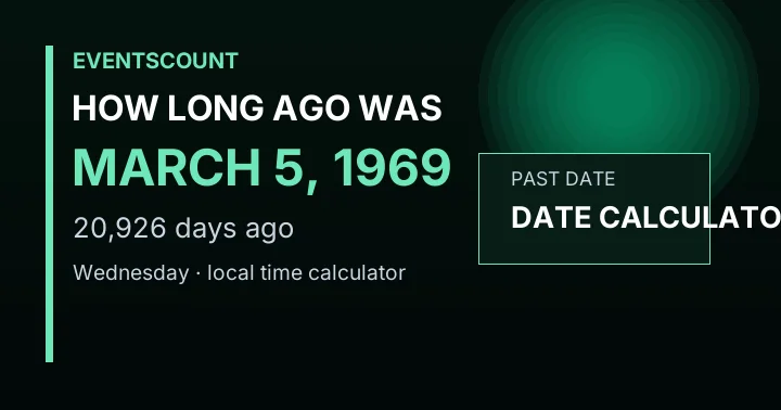 How Long Ago Was March 5, 1969?