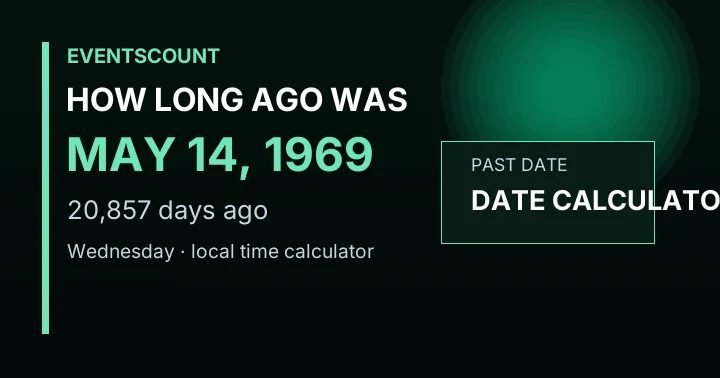 How Long Ago Was May 14, 1969?