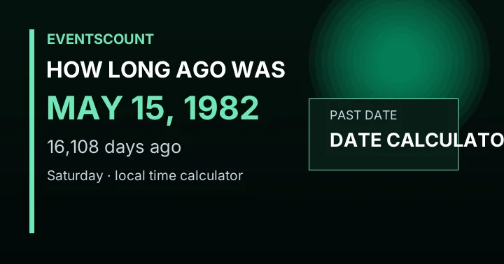 How Long Ago Was May 15, 1982?