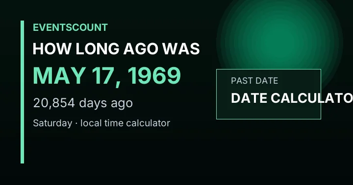 How Long Ago Was May 17, 1969?