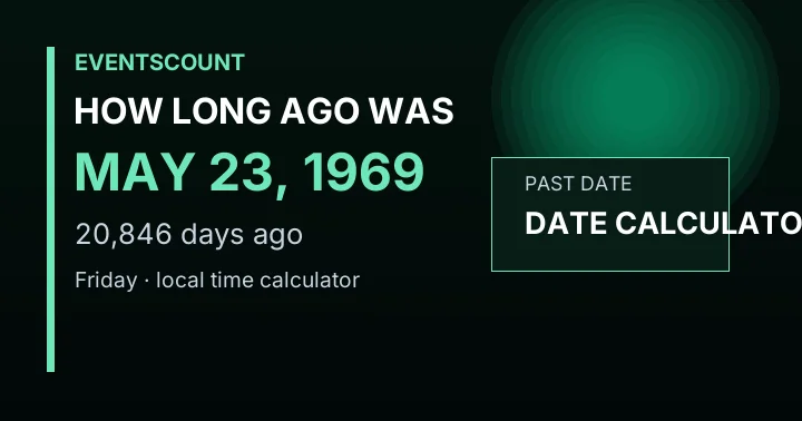 How Long Ago Was May 23, 1969?