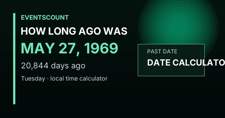 How Long Ago Was May 27, 1969?