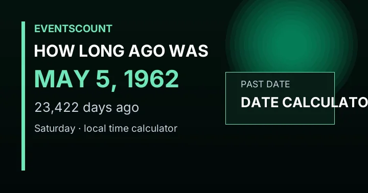 How Long Ago Was May 5, 1962?